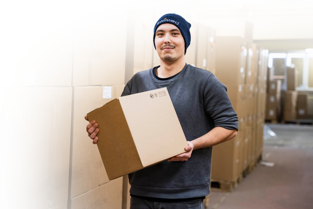 Nachhaltigkeit im ewimed Lager