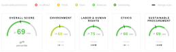 EcoVadis Scorecard 2025