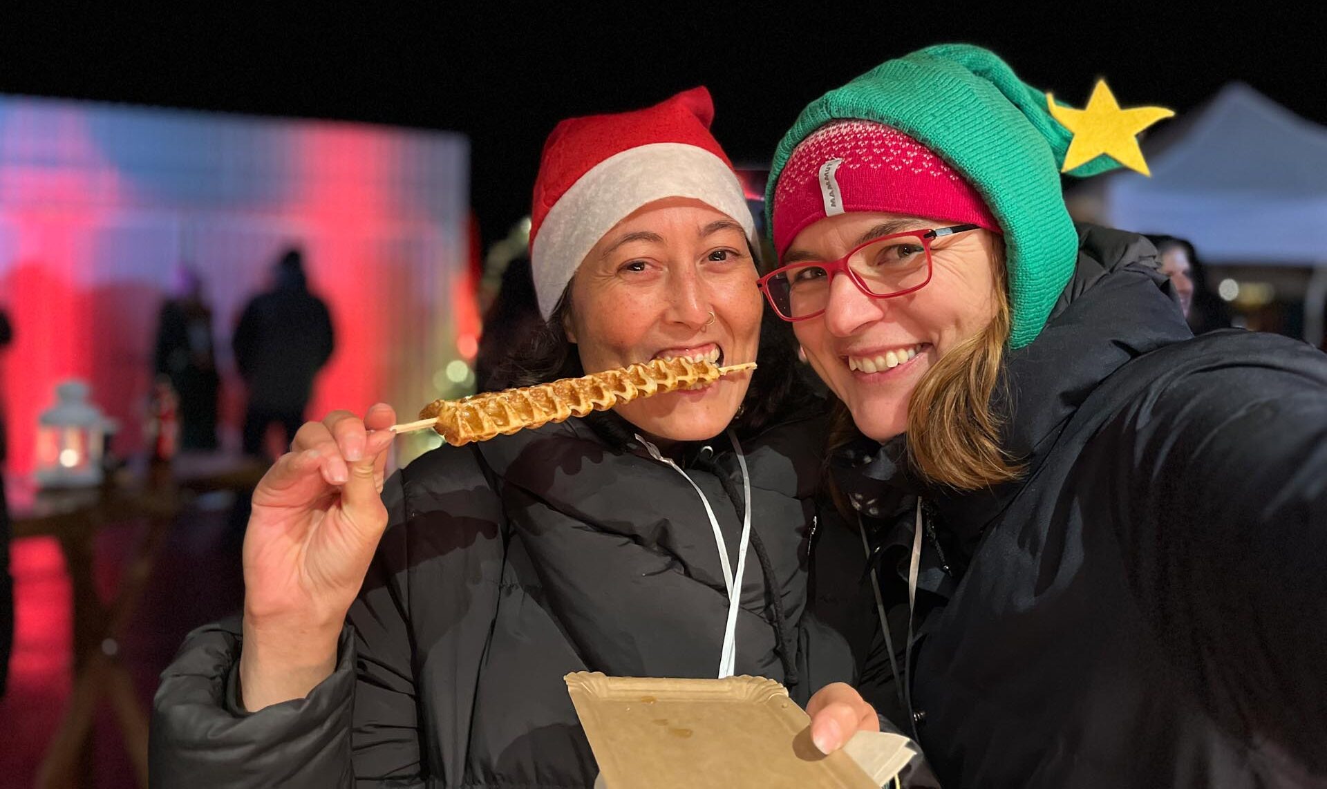 Weihnachtsmarkt bei ewimed - Waffeln